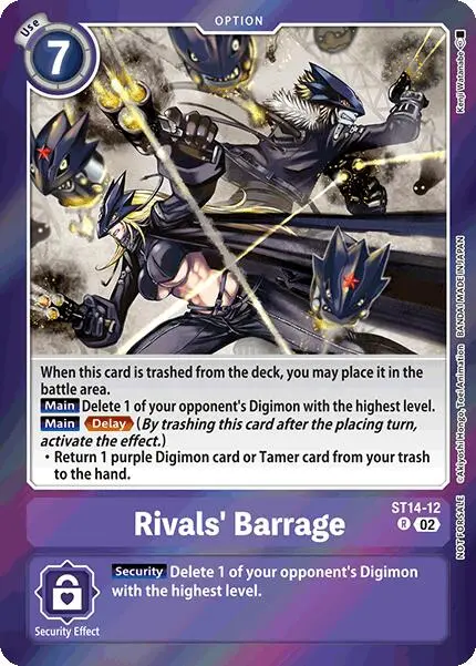 Rivals' Barrage [St14-12] (Special Event Pack 2025) [Starter Deck: Beelzemon Advanced Deck Set Promos] 1