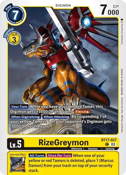 Rizegreymon [Bt17-037] [Secret Crisis] 1