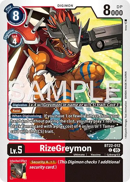 Rizegreymon [Bt22-012] [Cyber Eden] 1