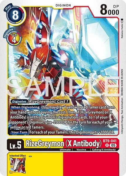 Rizegreymon [Bt9-041] (X Antibody) (Reprint) [Advanced Booster Digimon Generation] 1
