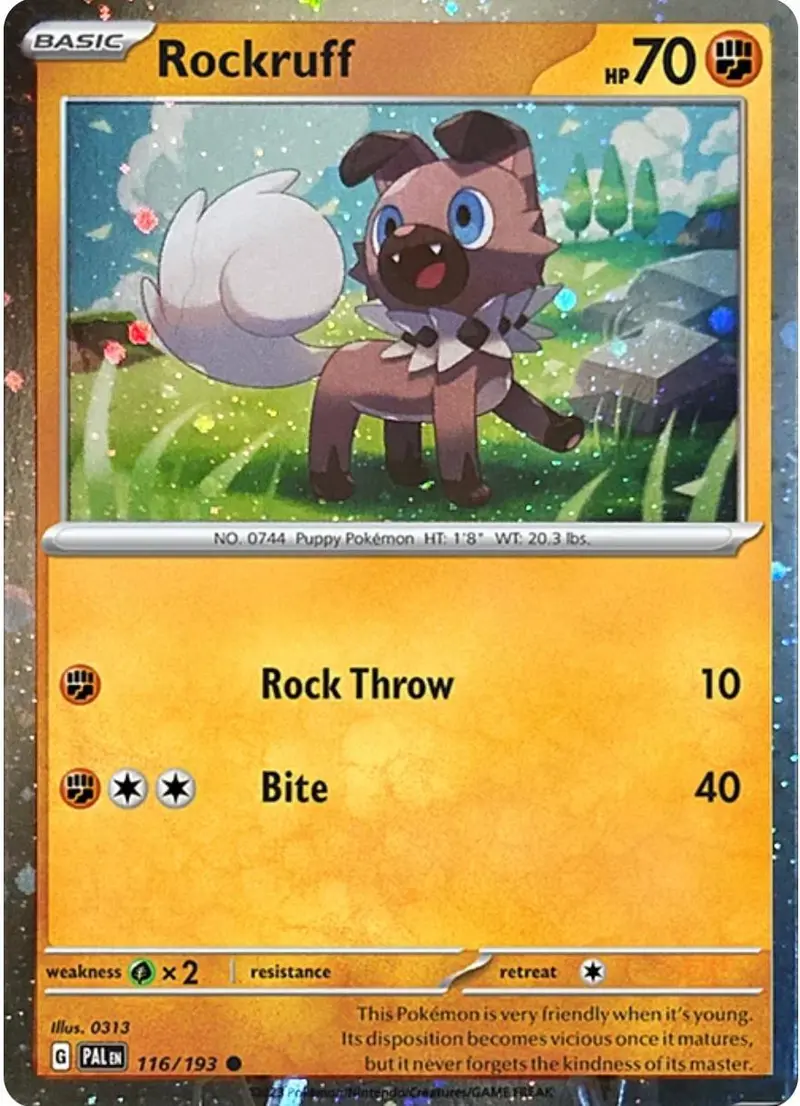 Rockruff (116/193) (Cosmos Holo) [Scarlet & Violet: Black Star Promos] 1