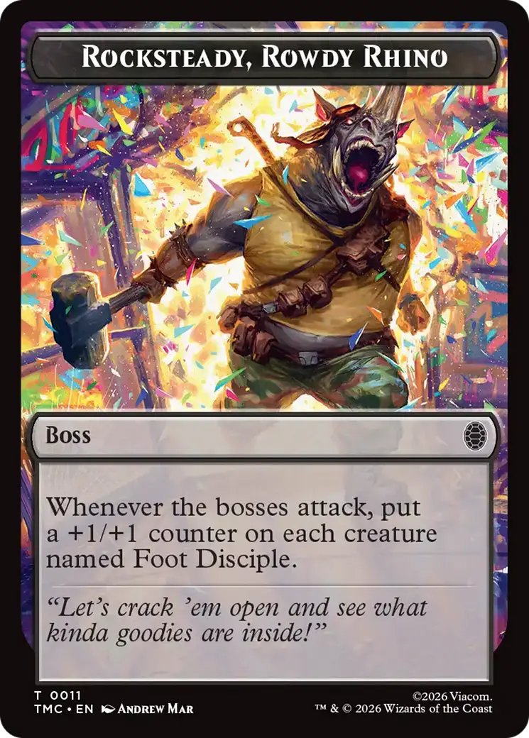 Rocksteady, Rowdy Rhino [Teenage Mutant Ninja Turtles Commander Tokens] 1
