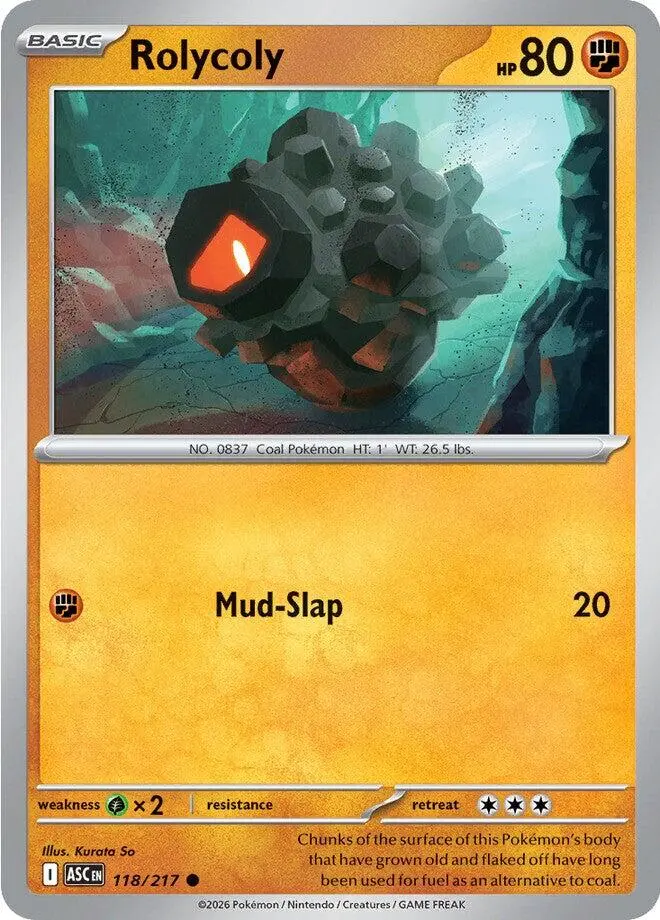 Rolycoly (118/217) [Mega Evolution: Ascended Heroes] 1