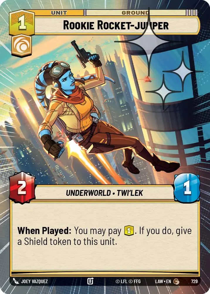 Rookie Rocket-Jumper (729) (Hyperspace Foil) (729) [A Lawless Time] 1
