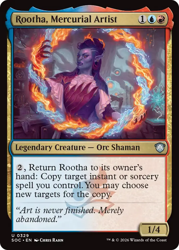 Rootha, Mercurial Artist [Secrets Of Strixhaven Commander] 1