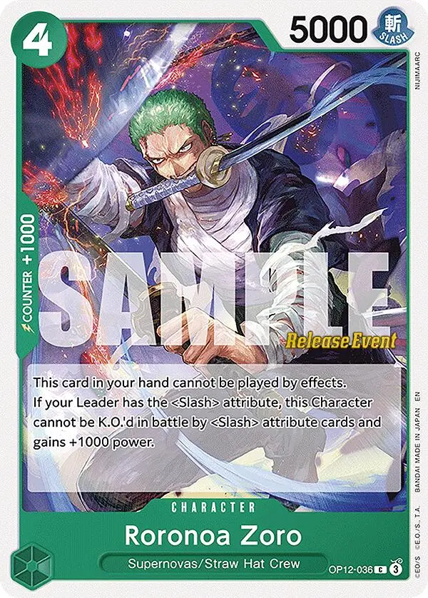 Roronoa Zoro [Legacy Of The Master Release Event Cards] 1