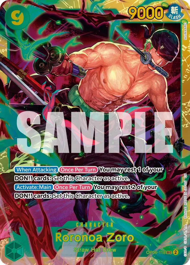 Roronoa Zoro (Op06-118) (Reprint) [Premium Booster -The Best- Vol. 2] 1