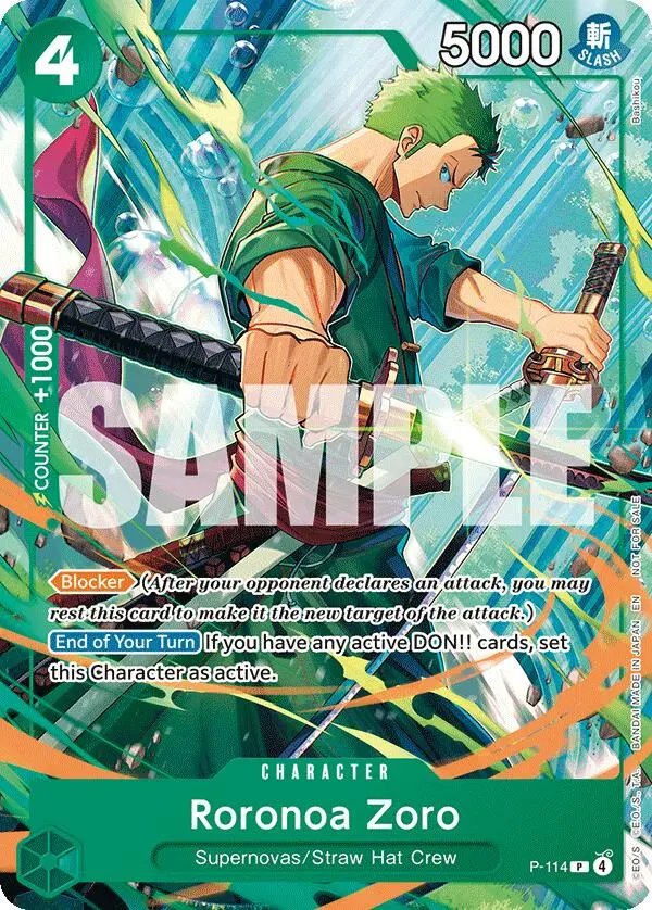 Roronoa Zoro (P-114) [One Piece Promotion Cards] 1