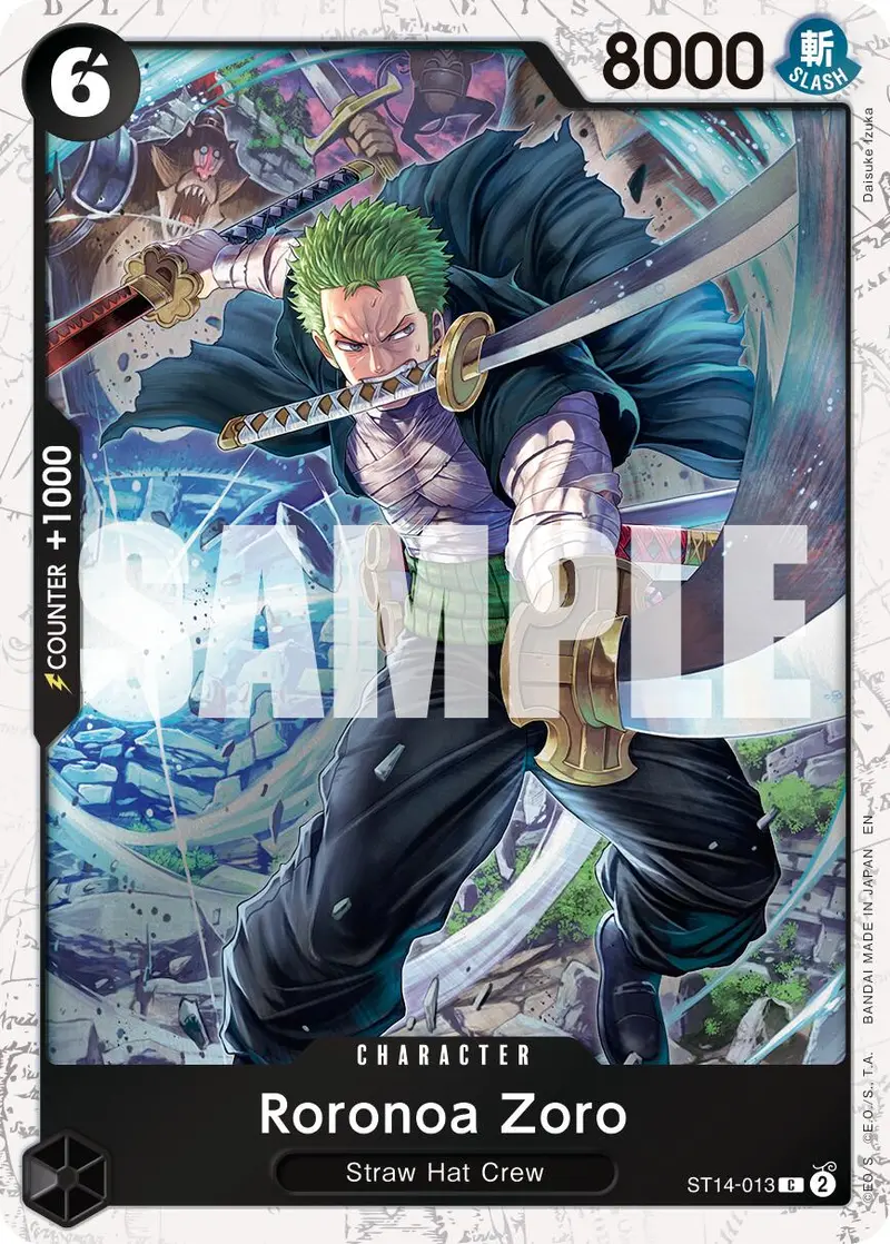 Roronoa Zoro (St14-013) (Pirate Foil) [Premium Booster -The Best- Vol. 2] 1
