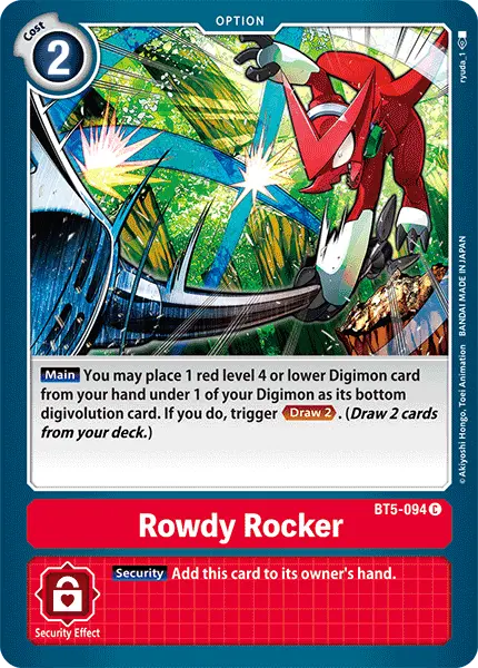 Rowdy Rocker [Bt5-094] [Battle Of Omni] 1