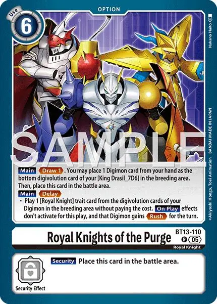Royal Knights Of The Purge [Bt13-110] (Reprint) [Advanced Booster Digimon Generation] 1