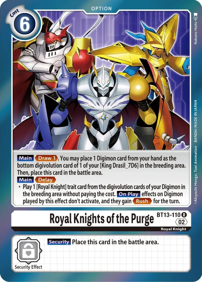 Royal Knights Of The Purge [Bt13-110] [Versus Royal Knights Booster] 1