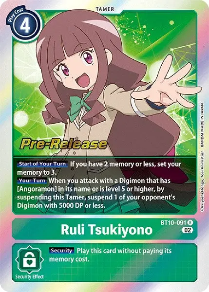 Ruli Tsukiyono [Bt10-091] [Xros Encounter Pre-Release Cards] 1