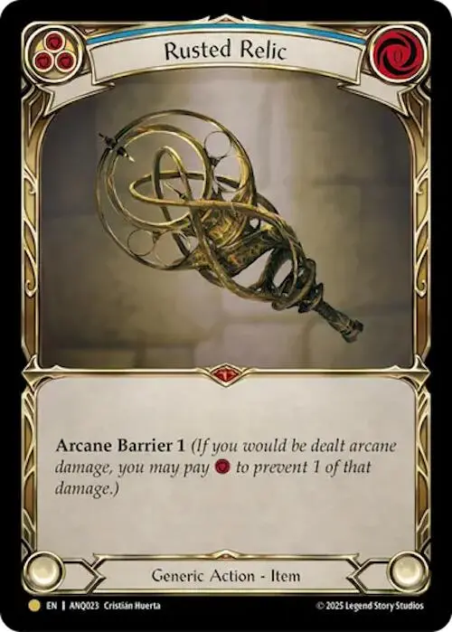 Rusted Relic (Blue) (Gold) [Anq023] (Compendium Of Rathe - Antiquity Pack) 1
