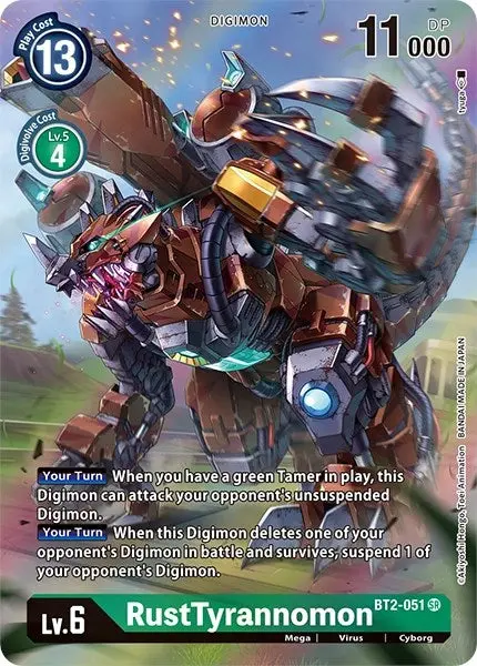 Rusttyrannomon [Bt2-051] (Alternate Art) [Dimensional Phase] 1