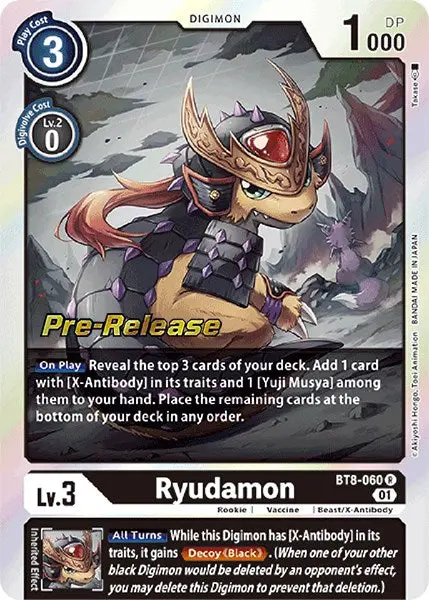 Ryudamon [Bt8-060] [New Awakening Pre-Release Cards] 1