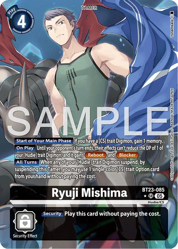 Ryuji Mishima [Bt23-085] (Alternate Art) [Hackers' Slumber] 1