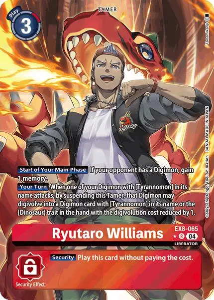 Ryutaro Williams [Ex8-065] (Alternate Art) [Chain Of Liberation] 1