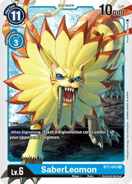 Saberleomon [Bt1-043] [Release Special Booster Ver.1.0] 1