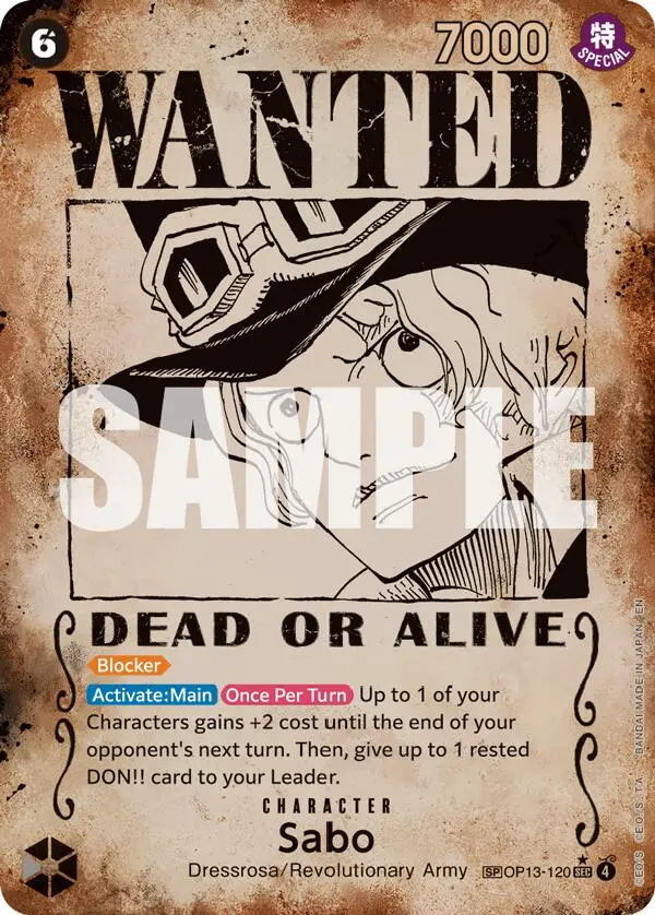Sabo (Wanted Poster) [Carrying On His Will] 1