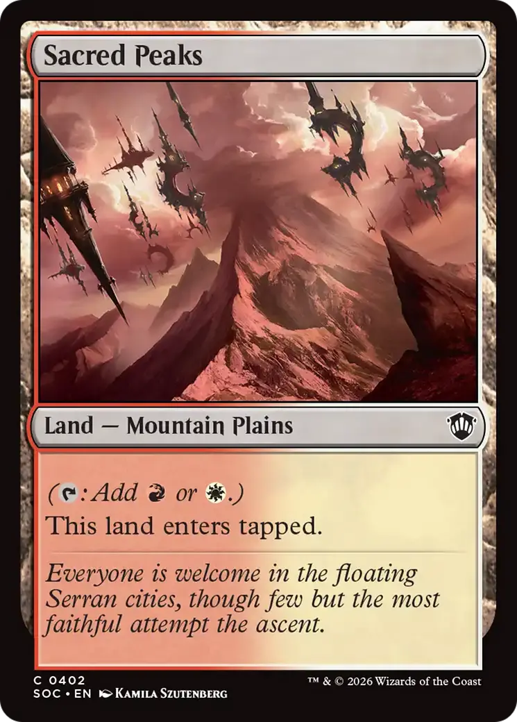 Sacred Peaks [Secrets Of Strixhaven Commander] 1