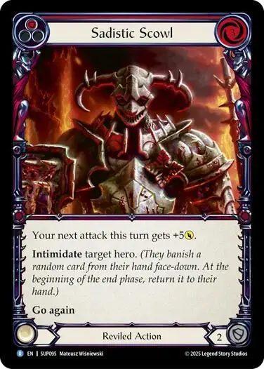 Sadistic Scowl [Sup095] (Super Slam)  Rainbow Foil 1