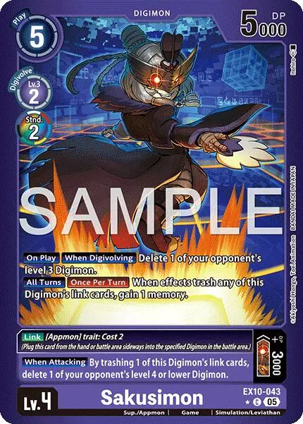 Sakusimon [Ex10-043] (Limited Foil) [Sinister Order] 1