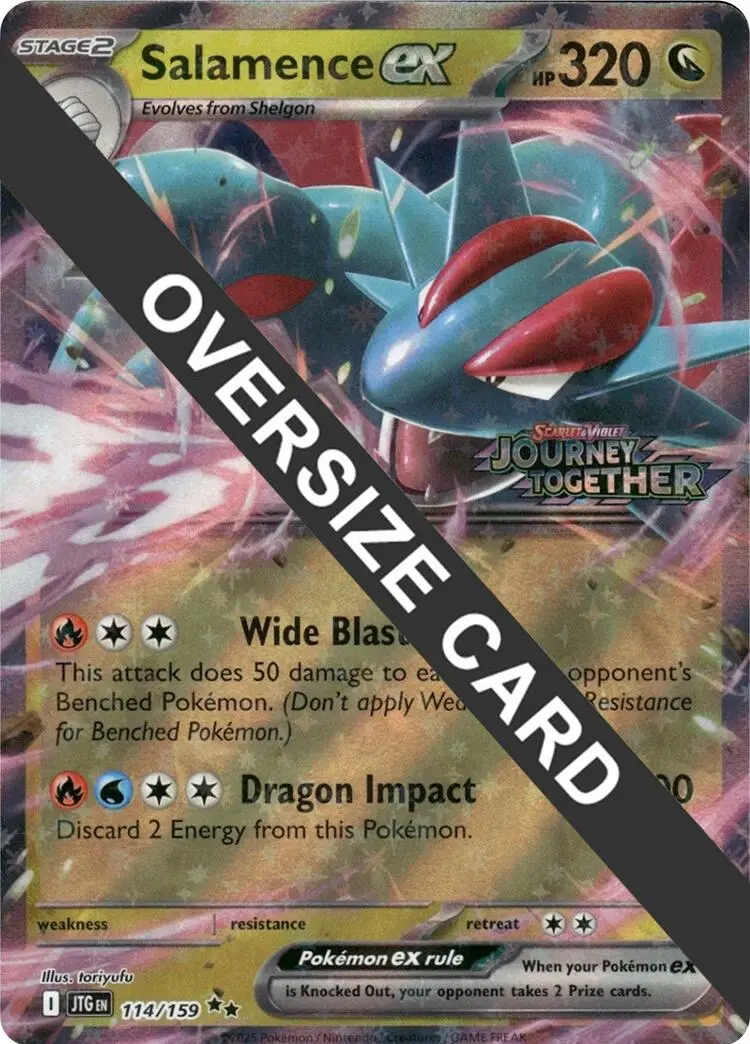 Salamence Ex (114/159) (Jumbo Card) [Scarlet & Violet: Journey Together] 1