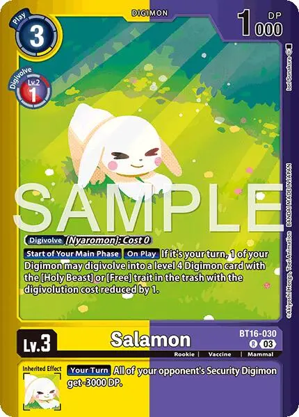 Salamon [Bt16-030] (Limited Card Pack -Billion Bullet-) [Limited Card Pack -Billion Bullet-] 1