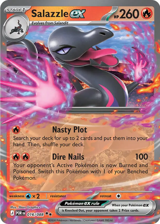 Salazzle Ex (016/088) [Mega Evolution: Perfect Order] 1
