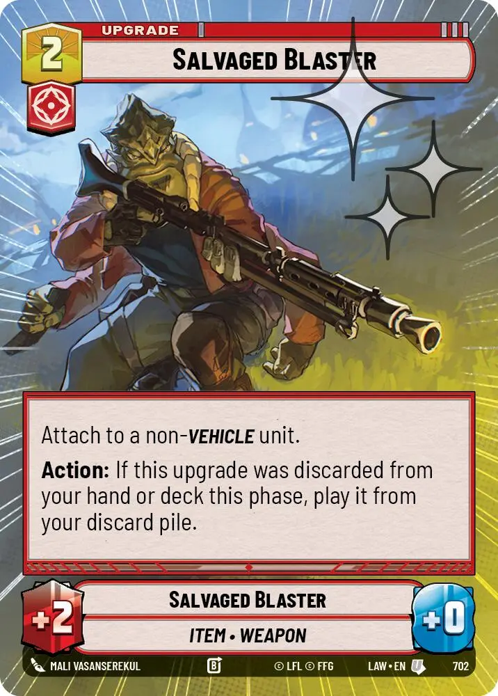 Salvaged Blaster (702) (Hyperspace Foil) (702) [A Lawless Time] 1