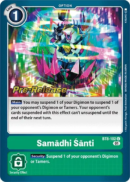 Samadhi Santi [Bt8-102] [New Awakening Pre-Release Cards] 1