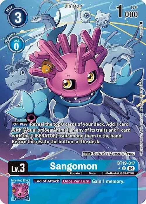 Sangomon [Bt19-017] (Alternate Art) [Release Special Booster Ver.2.0] 1