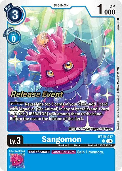 Sangomon [Bt19-017] [Release Special Booster Ver.2.0 Promos] 1