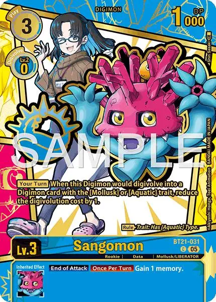 Sangomon [Bt21-031] (Rare Pull) [Dawn Of Liberator] 1