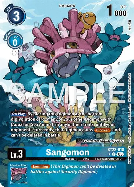 Sangomon [Bt22-018] (Box Topper) [Cyber Eden] 1