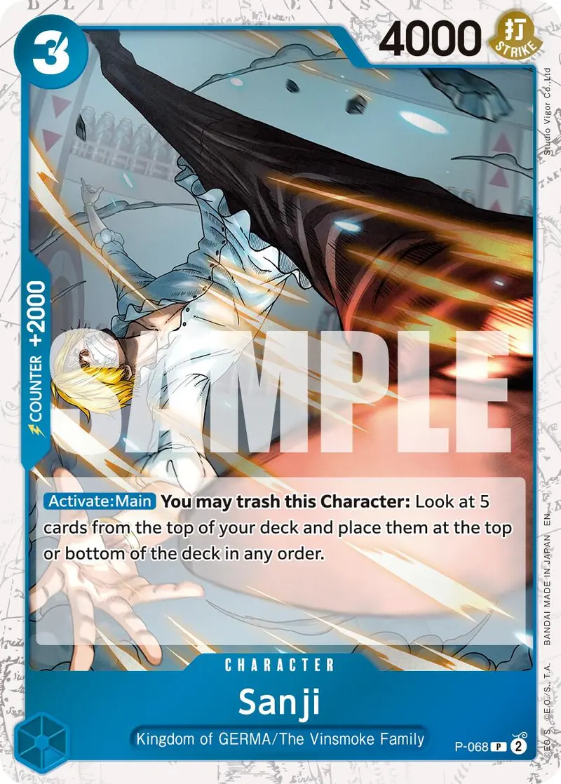 Sanji (P-068) (Pirate Foil) [Premium Booster -The Best- Vol. 2] 1