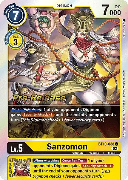 Sanzomon [Bt10-038] [Xros Encounter Pre-Release Cards] 1