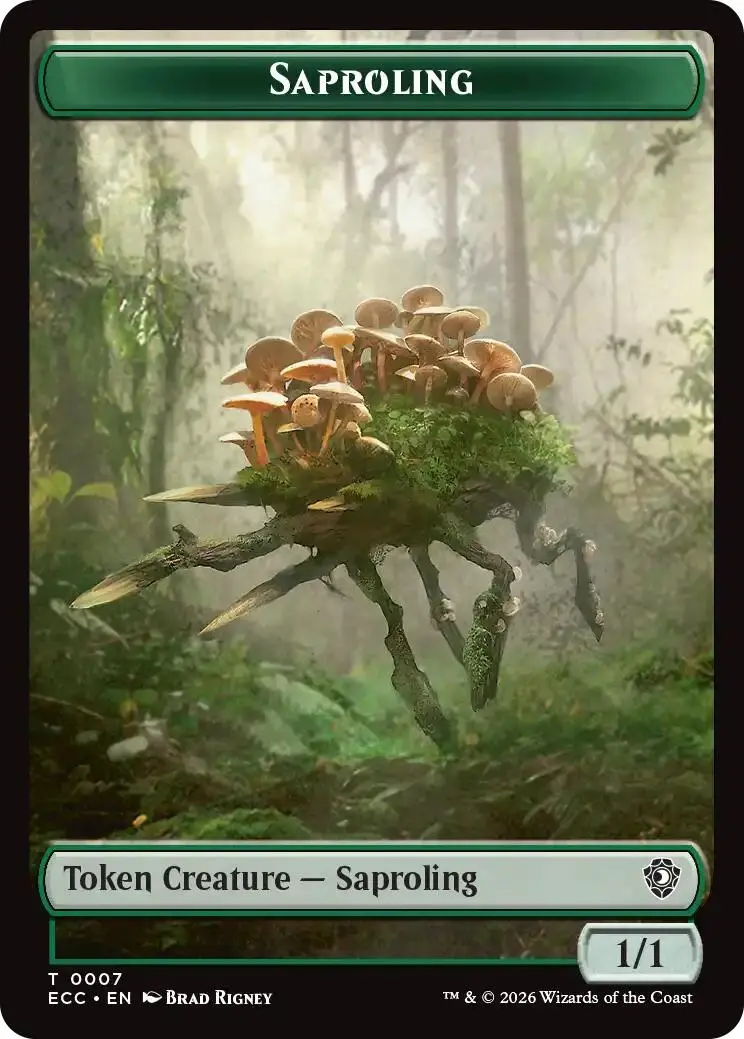 Saproling // The Monarch Double-Sided Token [Lorwyn Eclipsed Tokens] 1