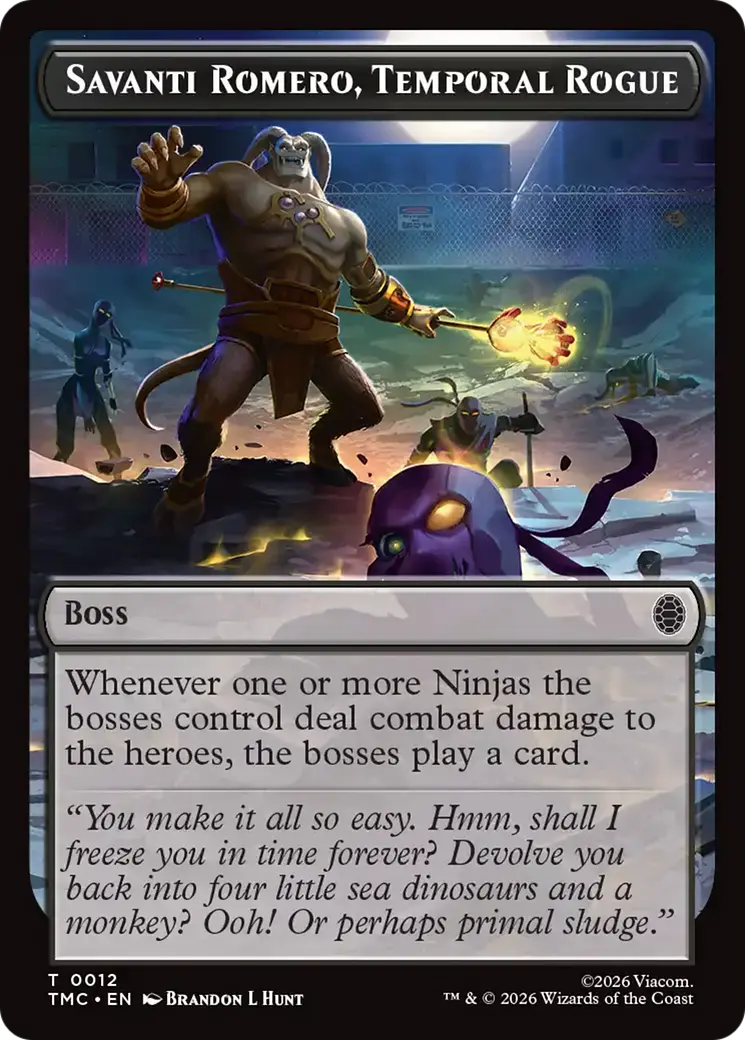 Savanti Romero, Temporal Rogue [Teenage Mutant Ninja Turtles Commander Tokens] 1