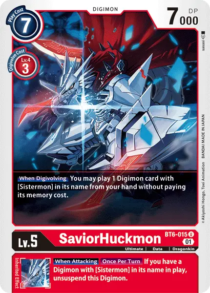 Saviorhuckmon [Bt6-015] [Double Diamond] 1