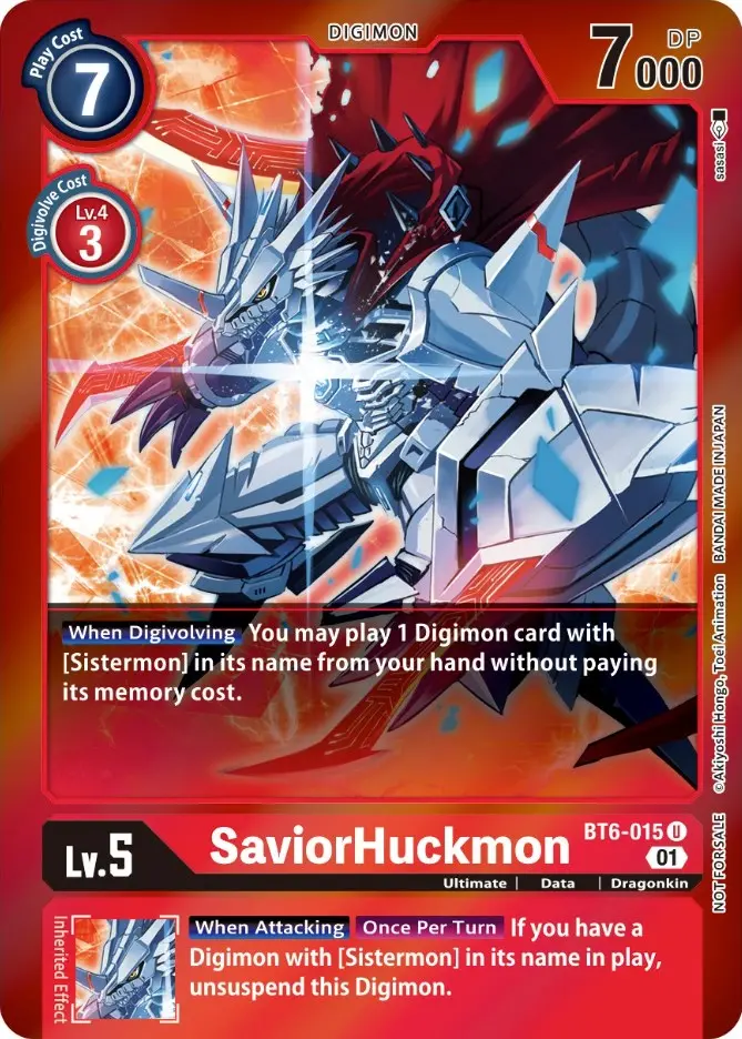 Saviorhuckmon [Bt6-015] (Event Pack 3) [Double Diamond Promos] 1