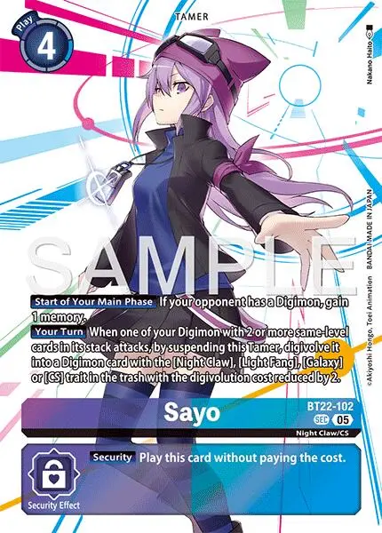 Sayo [Bt22-102] [Cyber Eden] 1