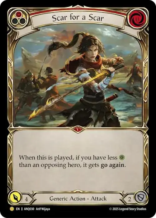 Scar For A Scar (Red) (Gold) [Anq030] (Compendium Of Rathe - Antiquity Pack) 1
