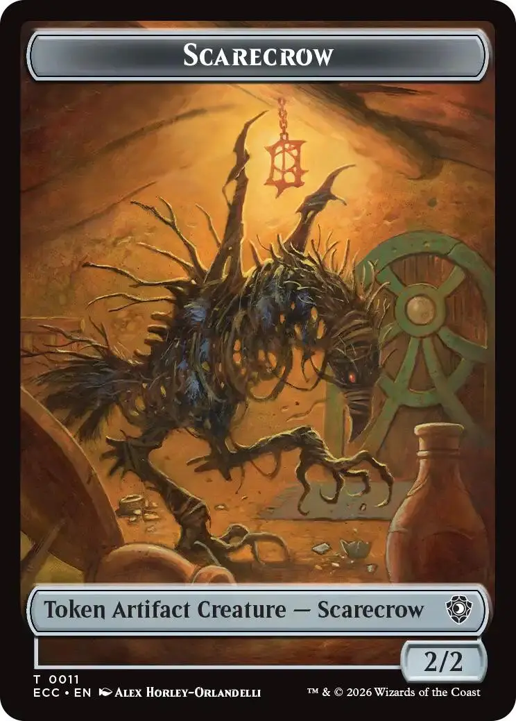 Scarecrow // Treasure Double-Sided Token [Lorwyn Eclipsed Tokens] 1