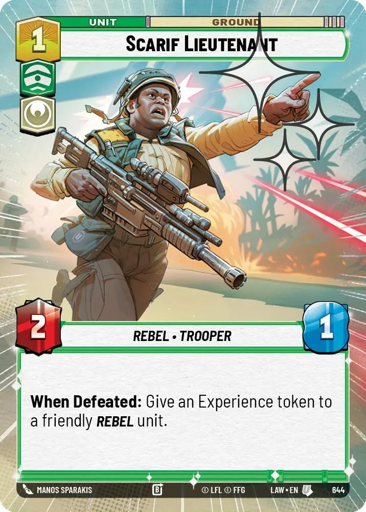 Scarif Lieutenant (644) (Hyperspace Foil) (644) [A Lawless Time] 1
