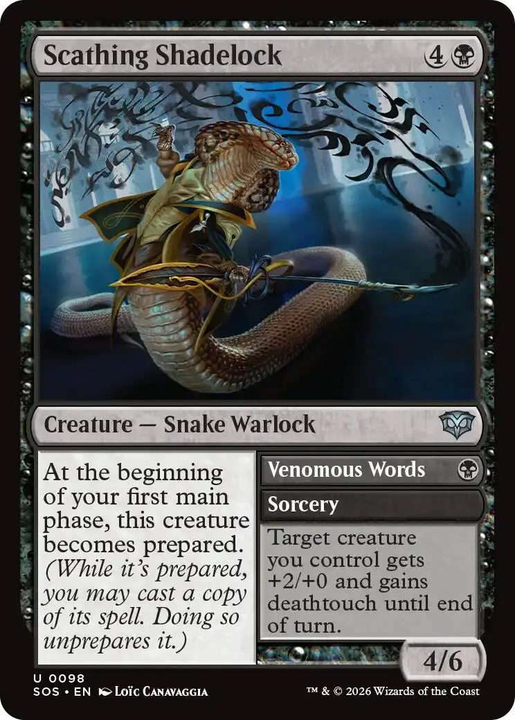 Scathing Shadelock [Secrets Of Strixhaven] 1