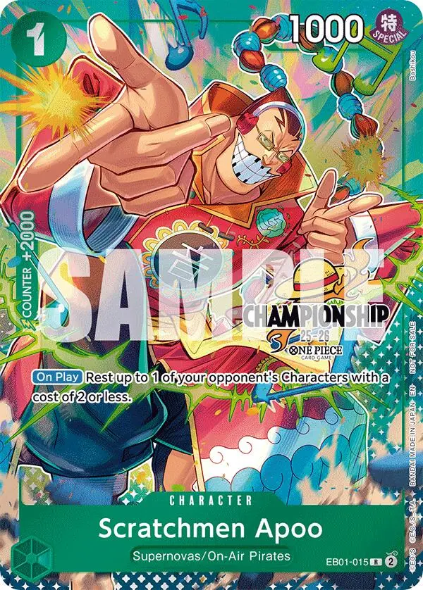 Scratchmen Apoo (Cs 25-26 Celebration Pack) [One Piece Promotion Cards] 1