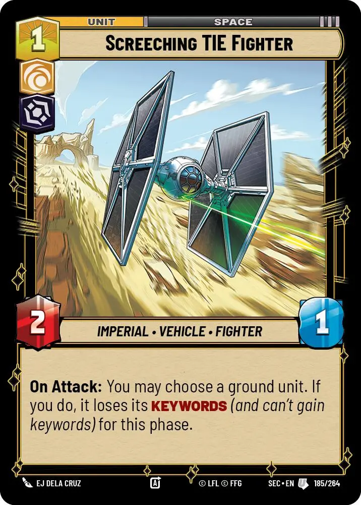 Screeching Tie Fighter (185/264) (185/264) [Secrets Of Power] 1