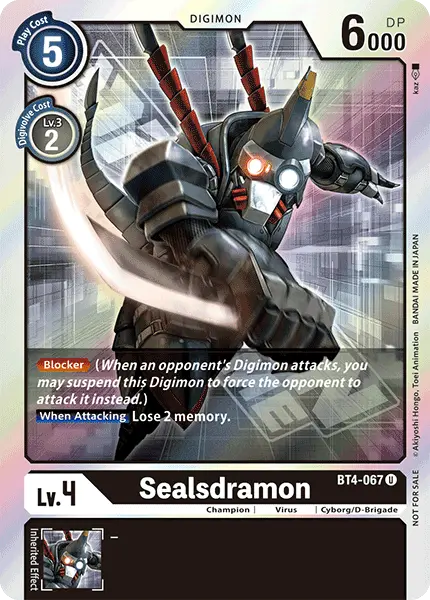 Sealsdramon [Bt4-067] (Event Pack) [Great Legend Promos] 1